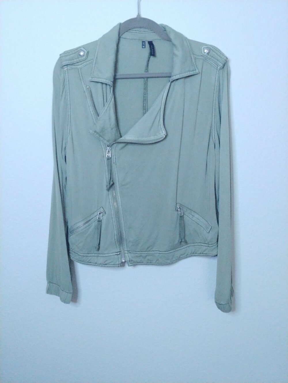 Maurices Olive Green Moto Jacket